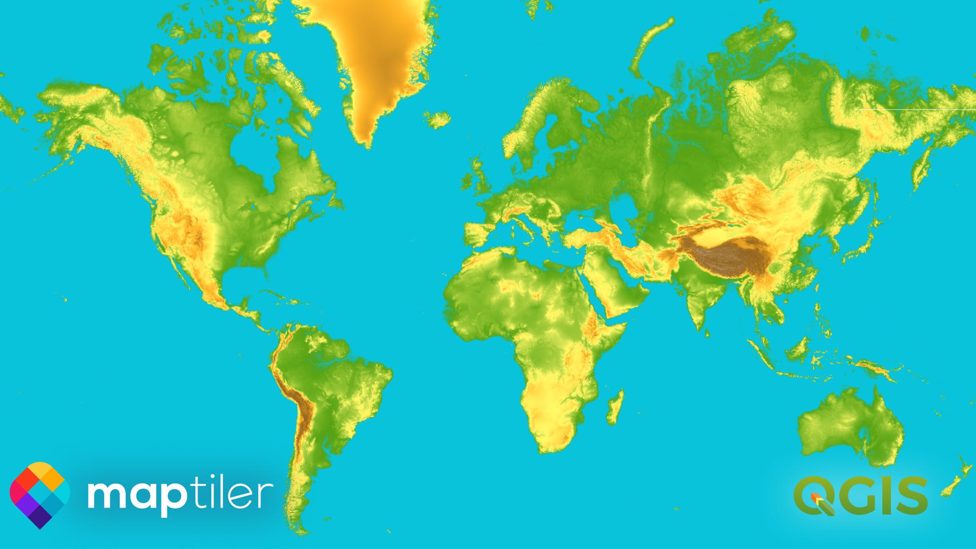 Terrain basemap in QGIS