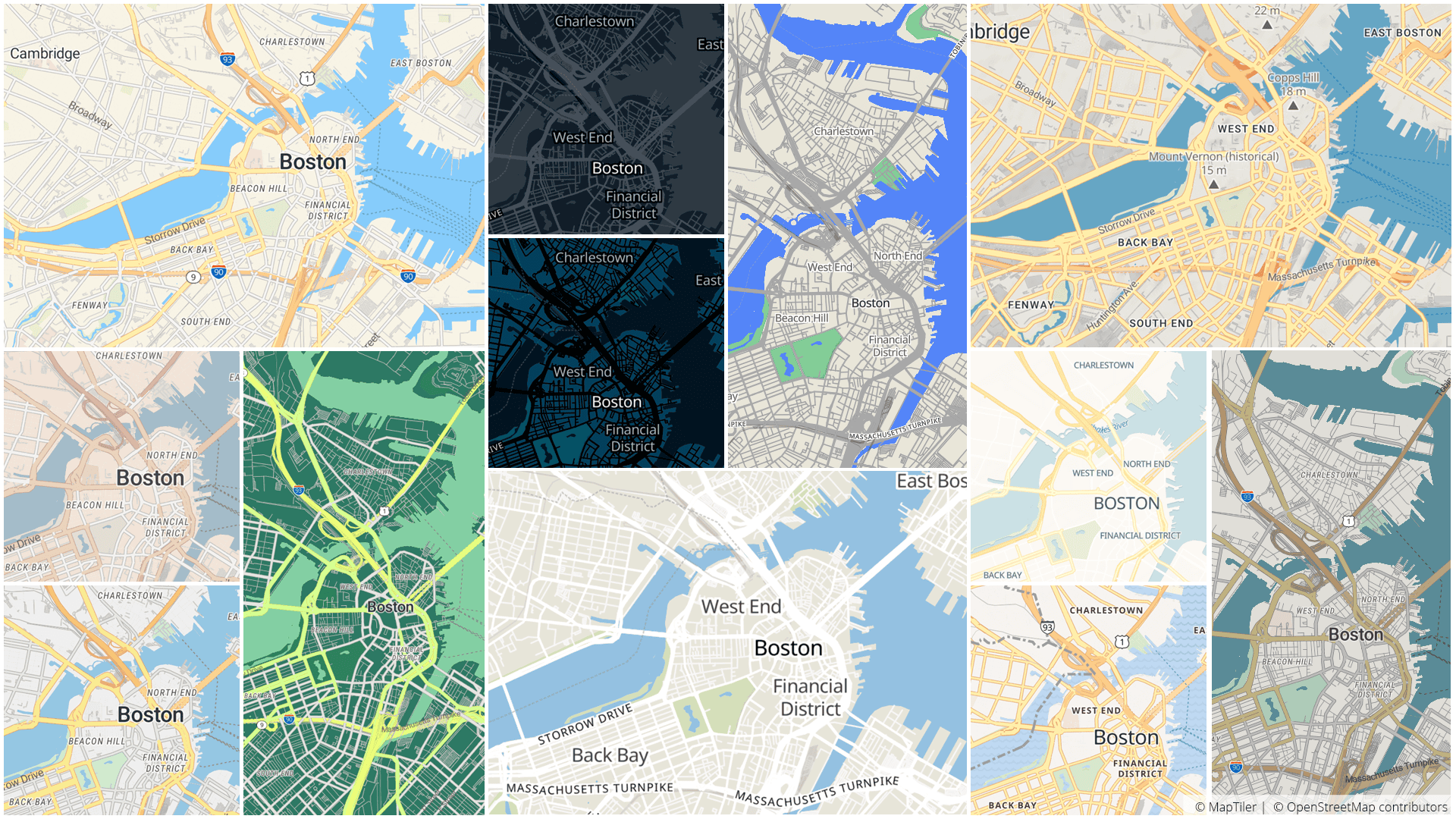 Multiple map styles