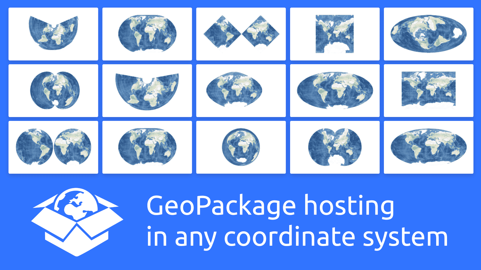Custom coordinate system map hosting