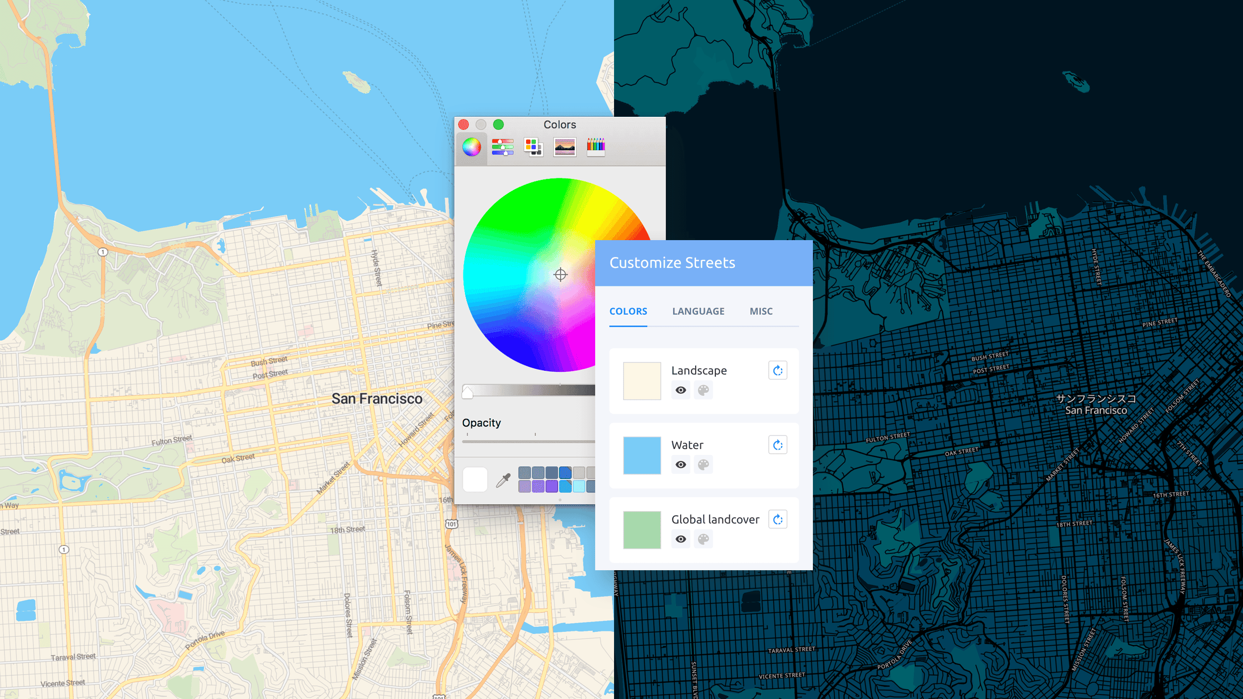 Map customization