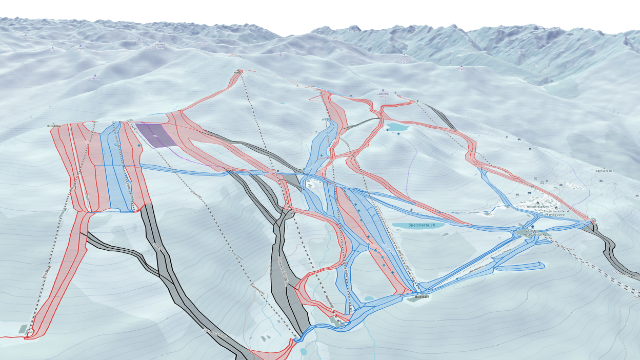 Winter map in 3D